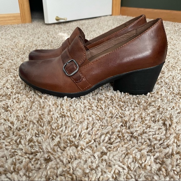 Dansko Rosalie Burnished Calf Mules Brown Size 37 US 6.5-7 - Picture 6 of 10